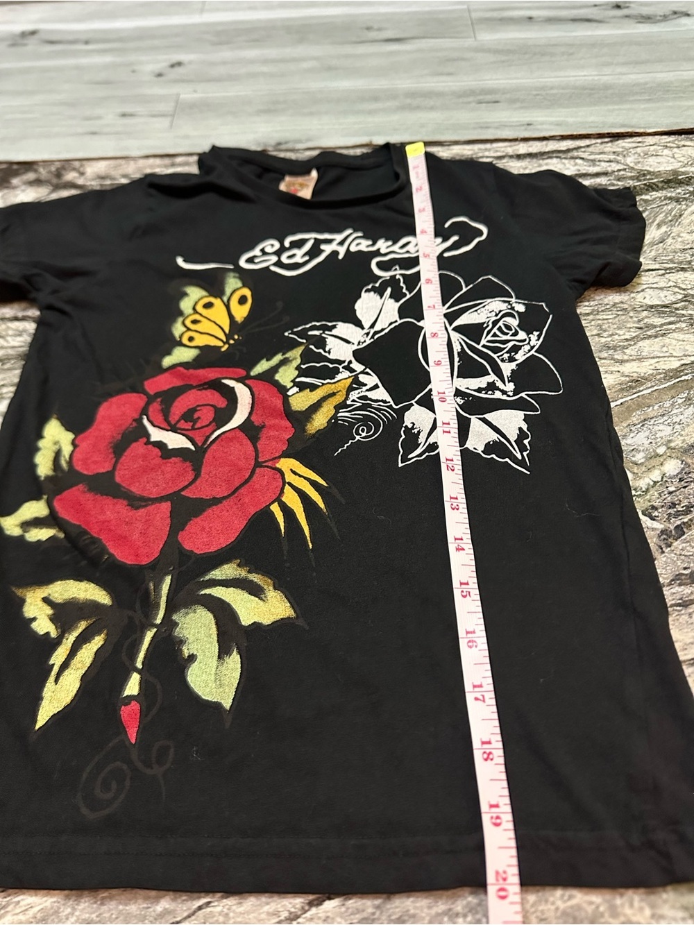 Ed Hardy Black Kids Tee with Multicolor Tiger Head Size 7 - Picture 6 of 7